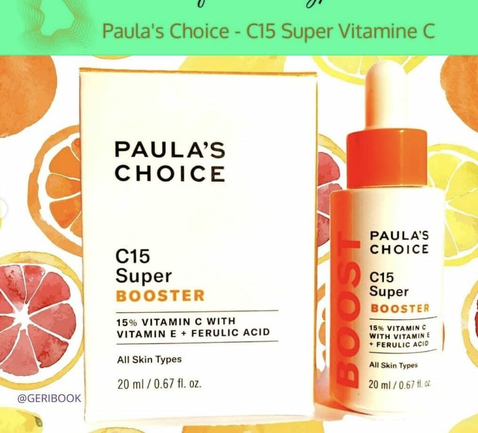 avis revue: Paula’s Choice C15 Super Booster Vitamine C cosmétique anti rides anti-âge
