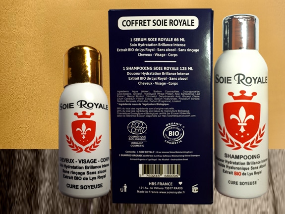Soie Royale soin cheveux de soie : serum et shampoing