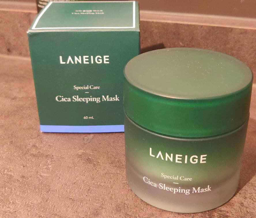 avis LANEIGE soin visage nuit cica sleep mask.