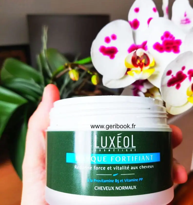 Composition, texture, sensorialité et effets constatés du masque cheveux fortifiant luxeol