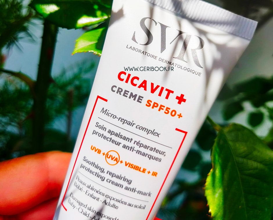 CICAVIT de SVR : protection cicatrice soleil, tatouage solaire, SPF50