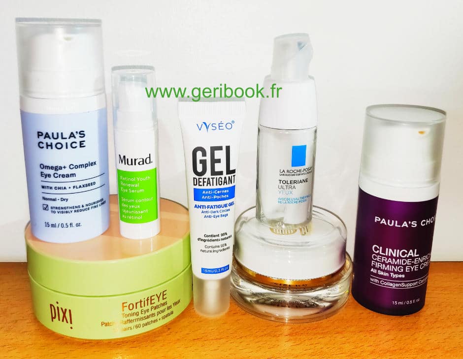 eye cream soin yeux contour meilleurs TOP cosmétiques par Geribook blog beauté