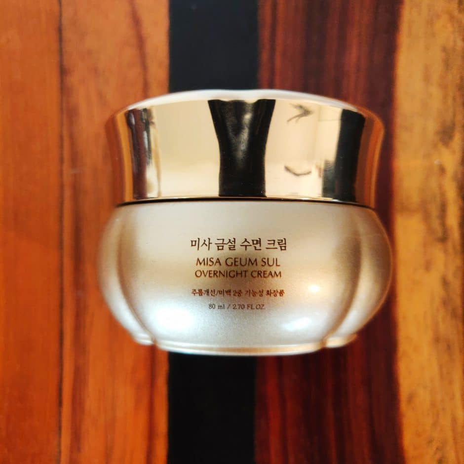 soin de nuit intense antiage peau mature peau sèche ginseng Coréen ancien cosmétique Missha Geum SUl