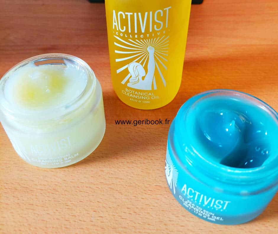 baume nettoyant végétal, baume nettoyage visage hydratant, huile nettoyante Activist cosmétiques