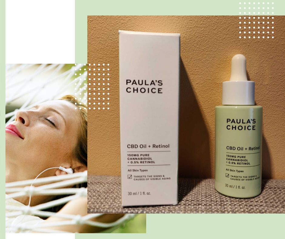 lutter contre les causes et les effets du vieillissement cutané, l'huile de CBD + rétinol PAULA'S CHOICE
