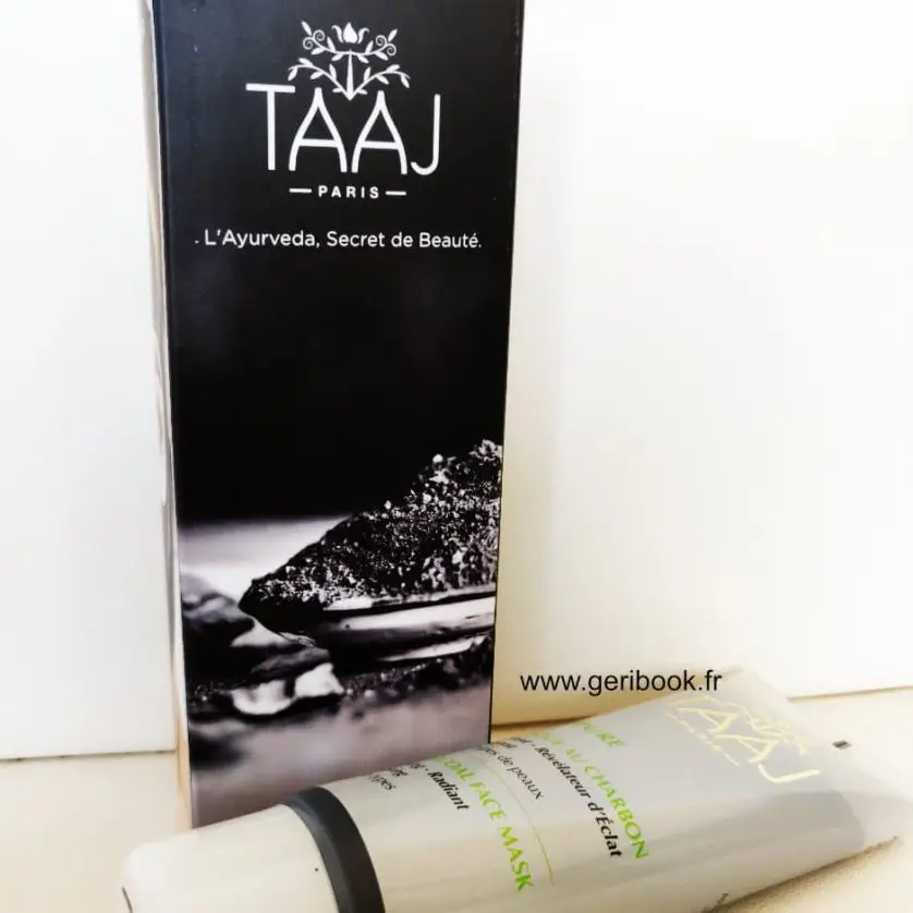 Un bon masque au charbon ? TAAJ Jaipure en beauté test review mask TAAJ masque charbon ayurveda purifiant avis beauté