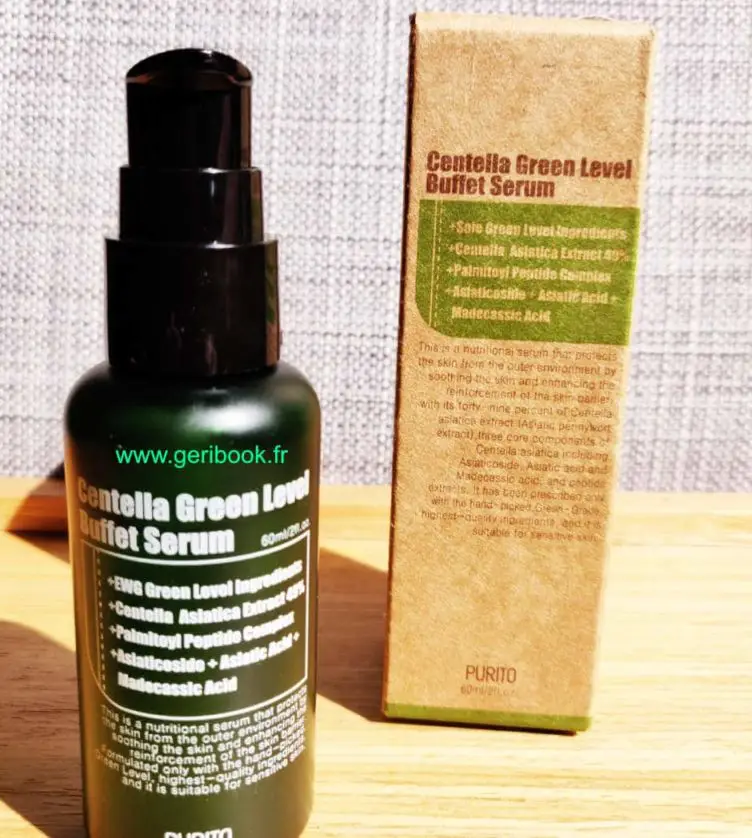 review skincare serum kbeauty - purito centella green level buffet