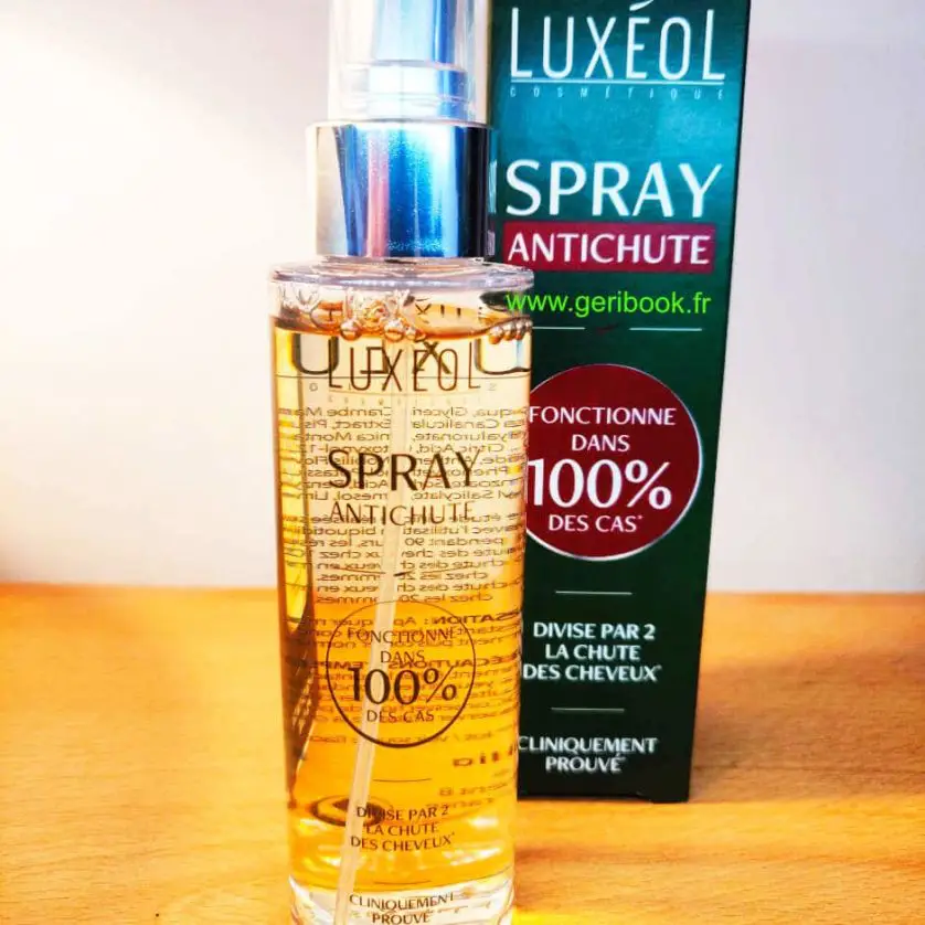solution chute cheveux luxeol spray antichute.