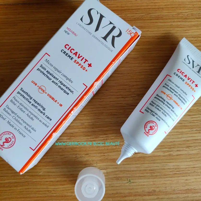 solaire SPF50 protection cicatrice tatouage SVR cicavit